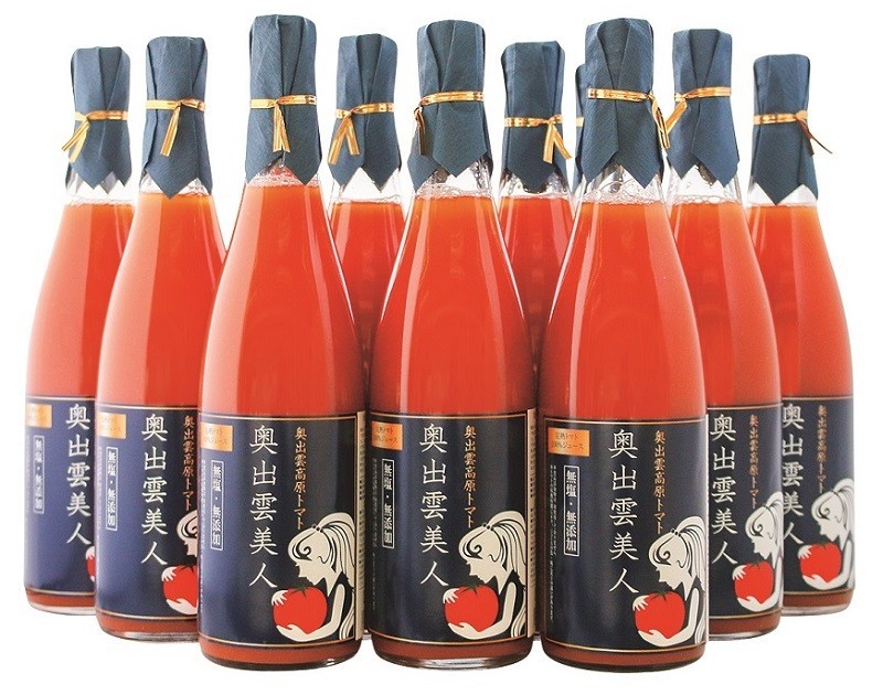 無塩・無添加トマトジュース「奥出雲美人」12本