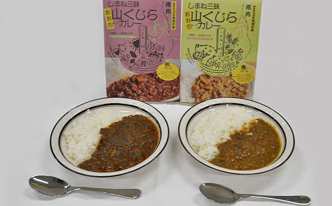 みさと産直山くじらキーマカレーセット（松）