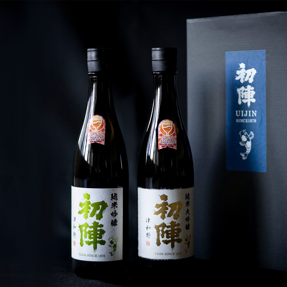 【最高金賞受賞セット】人気地酒『初陣 純米大吟醸』+『初陣 純米吟醸』(各720ml)