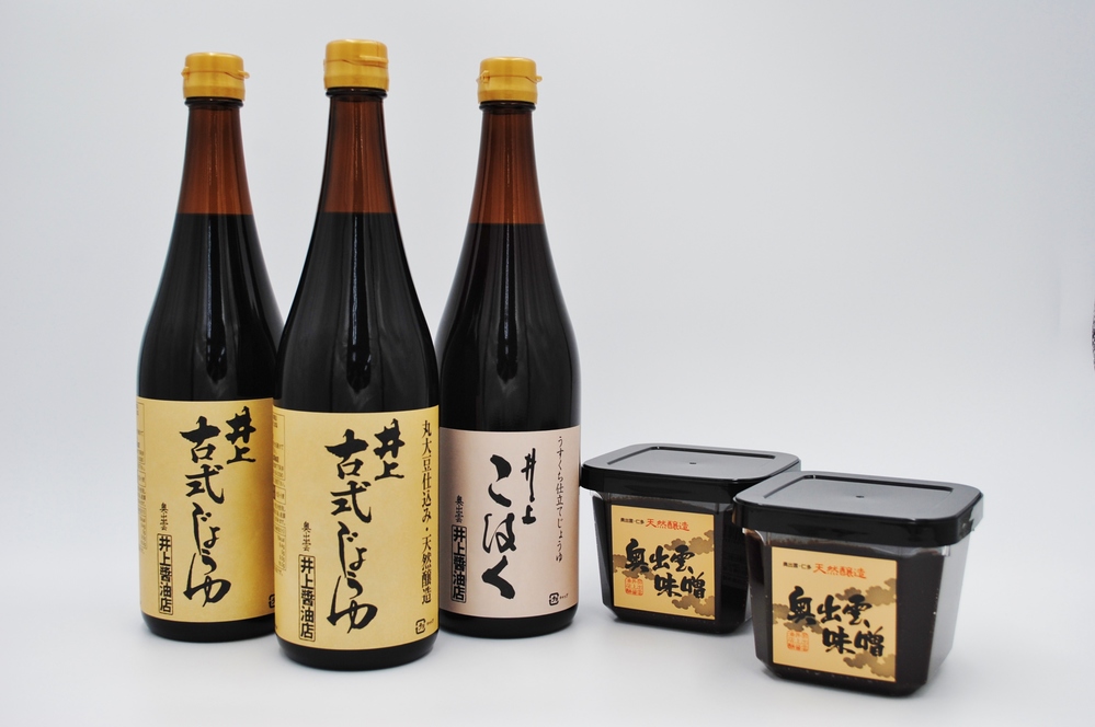 井上醤油　しょうゆ彩り・味噌詰合せ